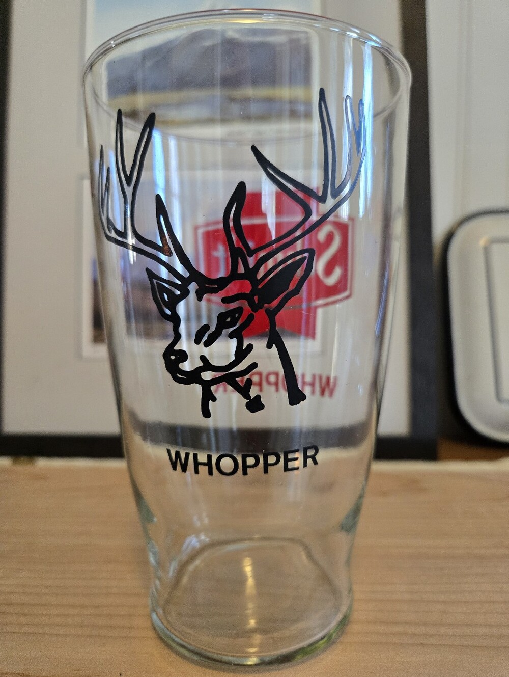 Vintage Schmidt Whopper Glass.
